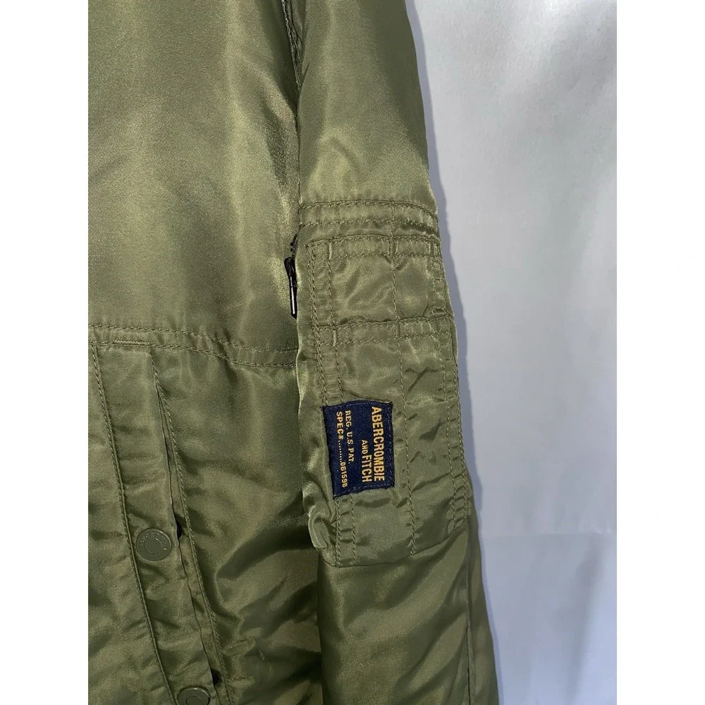 Abercrombie Fitch Men's Large Hooded‎ 4470 Snorkel Jacket Military Parka